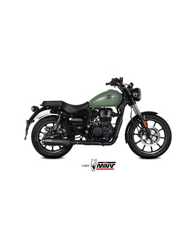 MIVV SLIP-ON HR-1 BLACK ROYAL ENFIELD METEOR 350 2021-24