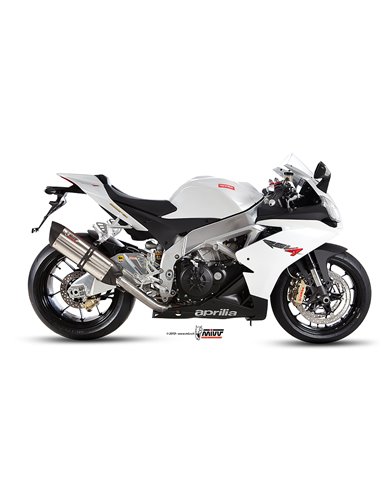 Mivv Slip-On Suono St. Steel con tapa carbono Aprilia RSV4 2009-16 / Tuono V4 2010-16