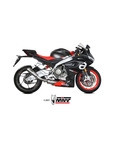 Mivv Full system 2x1 X-M1 titan Aprilia RS 660 2020-24 / Tuono 660 2021-23