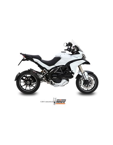 Mivv Slip-On Suono black con tapa carbono Ducati Multistrada 1200 2010-14