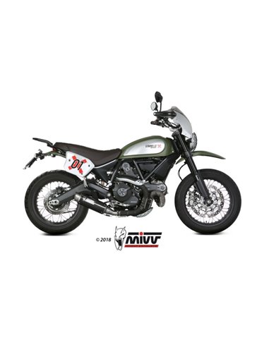 Mivv Slip-On GP Pro carbono Ducati Scrambler 800 2015-20