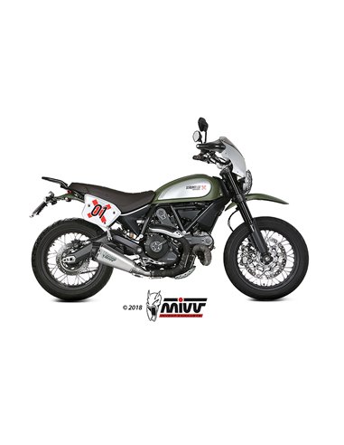 Mivv Slip-On Delta Race St. Steel Ducati Scrambler 800 2015-20