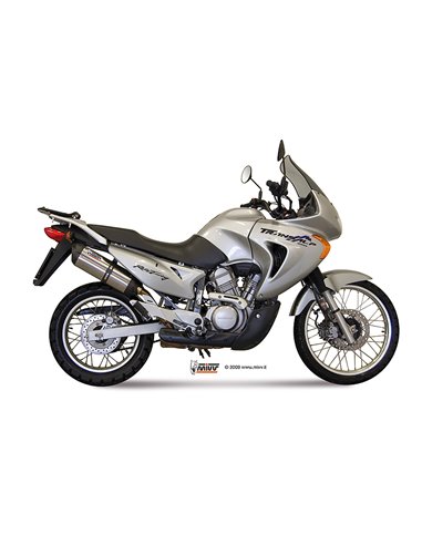 Mivv Slip-On Suono St. Steel con tapa carbono Honda XLV 650 Transalp  2000-04