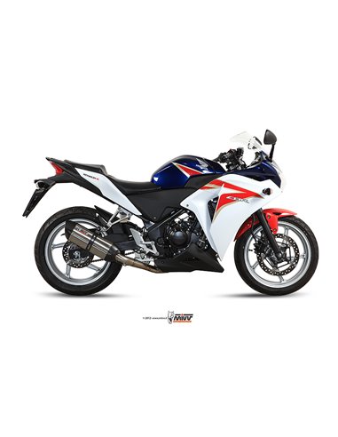 Mivv Slip-On Suono St. Steel con tapa carbono Honda CBR 250 R 2011-14