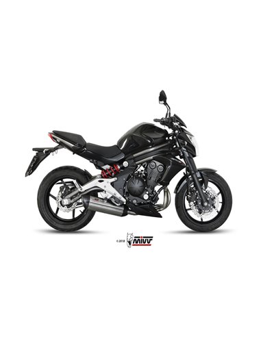 Mivv Full system 2x1 Suono St. Steel con tapa carbono Kawasaki ER-6n / f 2012-16