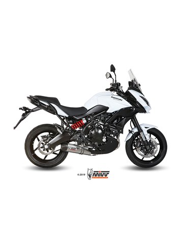 Mivv Full system 2x1 Oval titan con tapa carbono Kawasaki Versys 650 2015-22