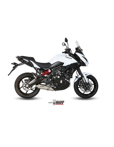 Mivv Full system 2x1 Oval St. Steel Kawasaki Versys 650 2015-22