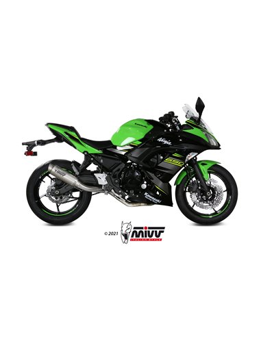 Mivv Full system 2x1 GP Pro titan Kawasaki Ninja 650 / Z650 2017-23