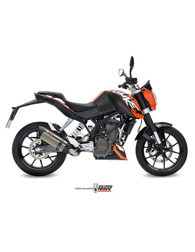 Mivv Full system 1x1 Suono St. Steel con tapa carbono KTM 125 Duke 2011-16 / 200 Duke 2012-14