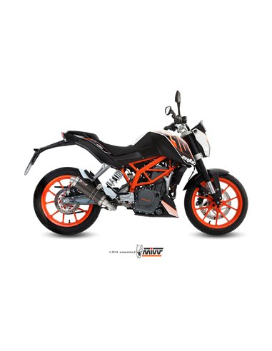 Mivv Full system 1x1 GP carbon KTM 390 Duke 2013-16