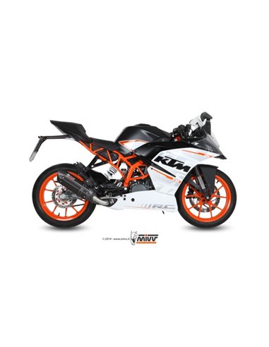 Mivv Full system 1x1 Suono black con tapa carbono KTM RC 390 2014-16