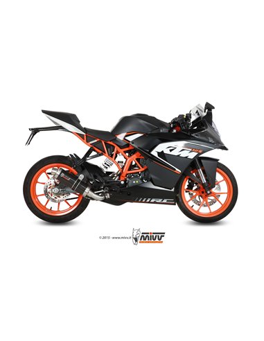 Mivv Full system 1x1 GP carbon KTM RC 125 2014-16