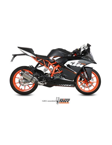 Mivv Full system 1x1 Suono St. Steel con tapa carbono KTM RC 125 2014-16