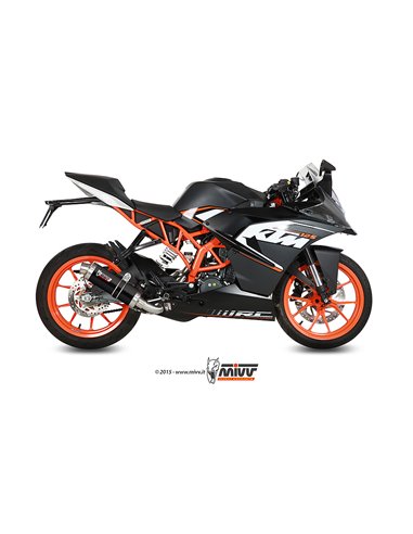 Mivv Full system 1x1 GP black KTM RC 125 2014-16