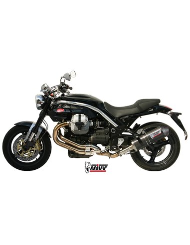 Mivv Slip-On Oval carbono con tapa carbono Moto Guzzi Griso 850 / 1100 06-11 / Griso 1200 07-16