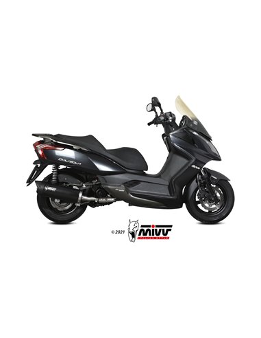 Mivv Full system 1x1 Mover black Kymco Downtown 300 2009-17