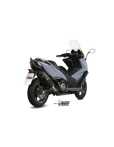 Mivv Slip-On Speed edge black Kymco AK550 2017-20