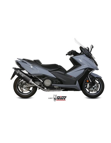 Mivv Full system 2x1 Speed edge black Kymco AK550 2017-20