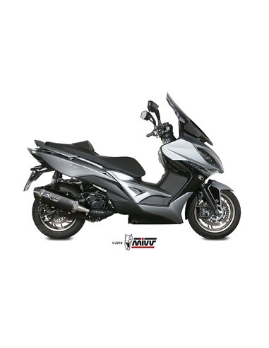 Mivv Slip-On Speed edge black Kymco Xciting 400i 2013-18