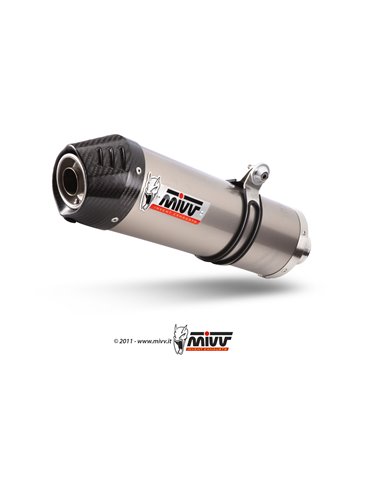 Mivv Full system 2x1 Oval titan con tapa carbono Suzuki DL V-Strom 650 2004-06