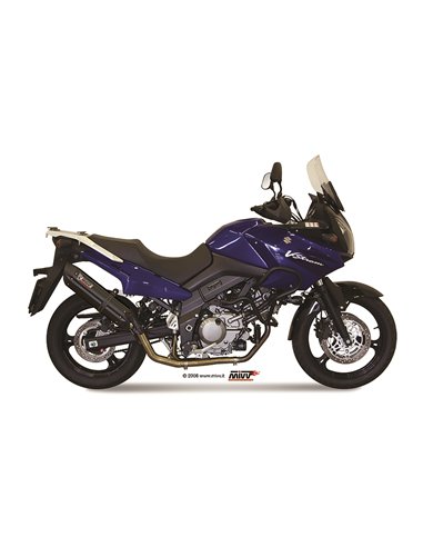 Mivv Full system 2x1 Suono black con tapa carbono Suzuki DL V-Strom 650 2004-06