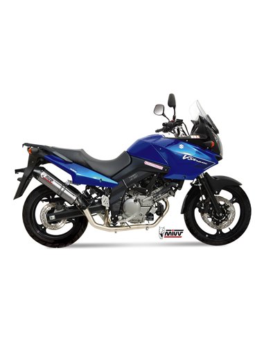 Mivv Full system 2x1 Oval titan con tapa carbono Suzuki DL V-Strom 650 2007-11