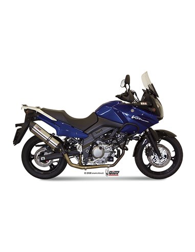 Mivv Full system 2x1 Suono St. Steel con tapa carbono Suzuki DL V-Strom 650 2007-11