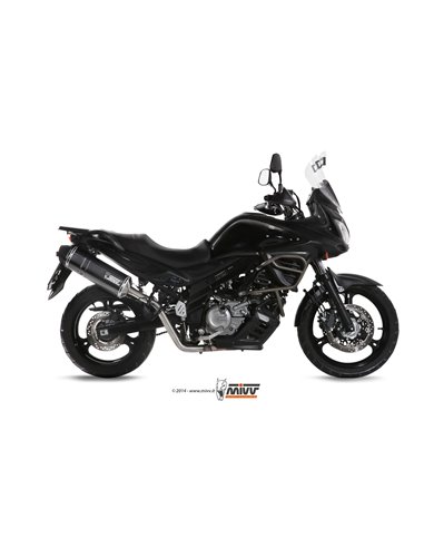 Mivv Full system 2x1 Speed edge black Suzuki DL V-Strom 650 2012-16