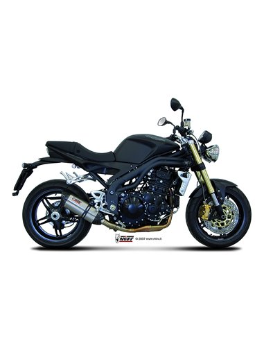 Mivv Slip-On Suono St. Steel con tapa carbono Triumph Speed Triple 2007-10