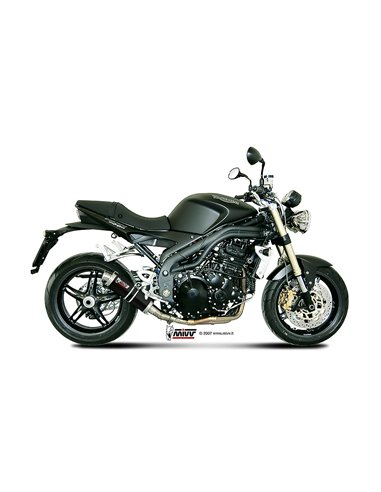 Mivv Slip-On GP black Triumph Speed Triple 2007-10