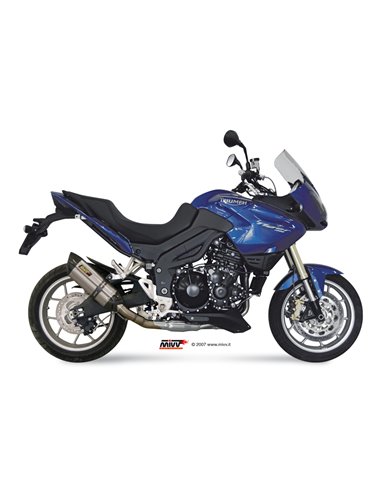 Mivv Slip-On Suono St. Steel con tapa carbono Triumph Tiger 1050 2007-13