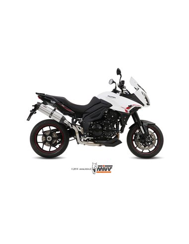 Mivv Slip-On Suono St. Steel con tapa carbono Triumph Tiger 1050 Sport 2013-16