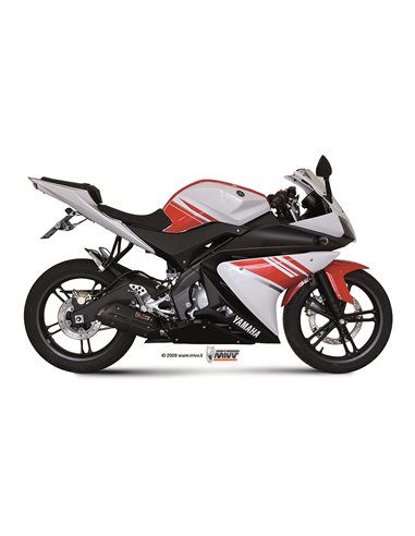 Mivv Full system 1x1 Suono black con tapa carbono Yamaha YZF R125 2008-13