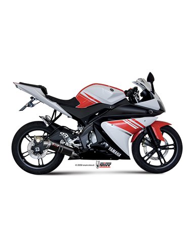 Mivv Full system 1x1 GP black Yamaha YZF R125 2008-13