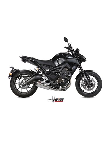 Mivv Full system 3x1 Suono St. Steel con tapa carbono Yamaha MT-09 / FZ-09 2013-20