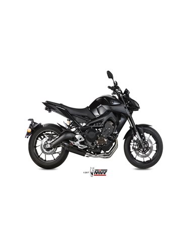 Mivv Full system 3x1 Suono black con tapa carbono Yamaha MT-09 / FZ-09 2013-20