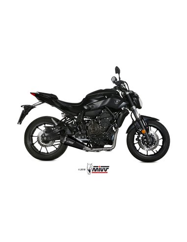 Mivv Full system 2x1 Delta Race black Yamaha MT-07 / FZ-07 2014-20