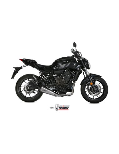 Mivv Full system 2x1 Delta Race St. Steel Yamaha MT-07 / FZ-07 2014-20