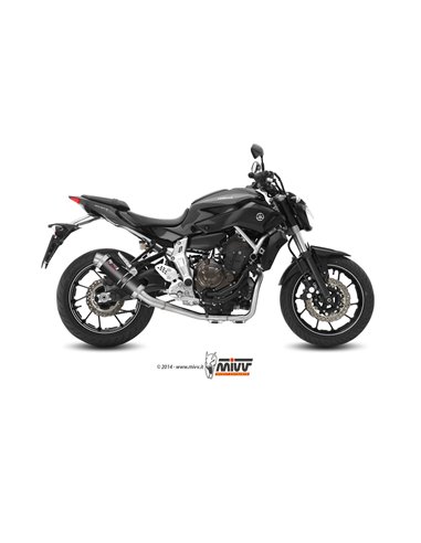 Mivv Full system 2x1 GP carbon Yamaha MT-07 / FZ-07 2014-24