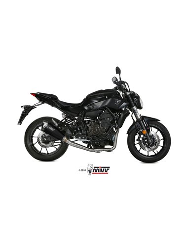 Mivv Full system 2x1 Delta Race black Yamaha MT-07 / FZ-07 2014-24