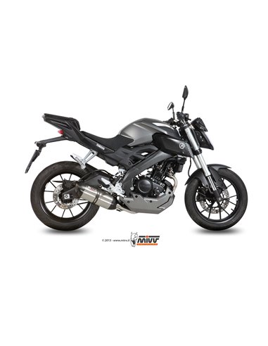 Mivv Full system 1x1 Suono St. Steel con tapa carbono Yamaha MT-125 2015-19 / YZF R125 2014-18