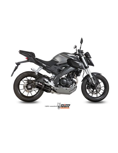 Mivv Full system 1x1 Suono black con tapa carbono Yamaha MT-125 2015-19 / YZF R125 2014-18