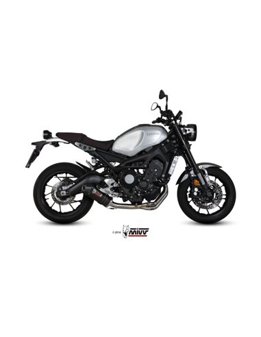 Mivv Full system 3x1 Oval carbono con tapa carbono Yamaha XSR 900 2016-22