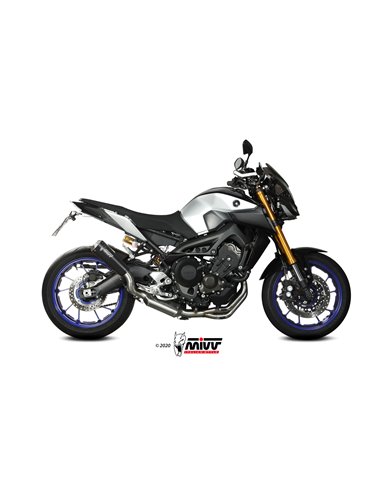 Mivv Full system 3x1 X-M1 black Yamaha MT-09 / FZ-09 2013-20