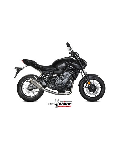 Mivv Full system 2x1 GP Pro titan Yamaha MT-07 / FZ-07 2021-24