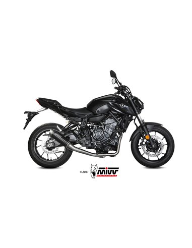 Mivv Full system 2x1 GP Pro black Yamaha MT-07 / FZ-07 2021-24