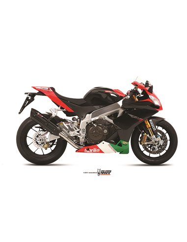 Mivv Slip-On Suono black con tapa carbono Aprilia RSV4 APRC / Tuono V4 APRC 2011-16