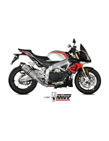 Mivv Slip-On Speed edge titan Aprilia Tuono V4 1100 2018-20