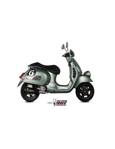 Mivv Full system 1x1 Delta Race black Piaggio Vespa GTS 300 2008-20