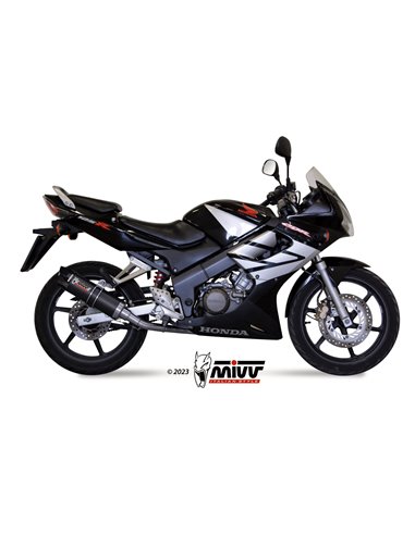 Mivv Full system 1x1 GP carbon con tapa carbono Honda CBR 125 R 2004-10